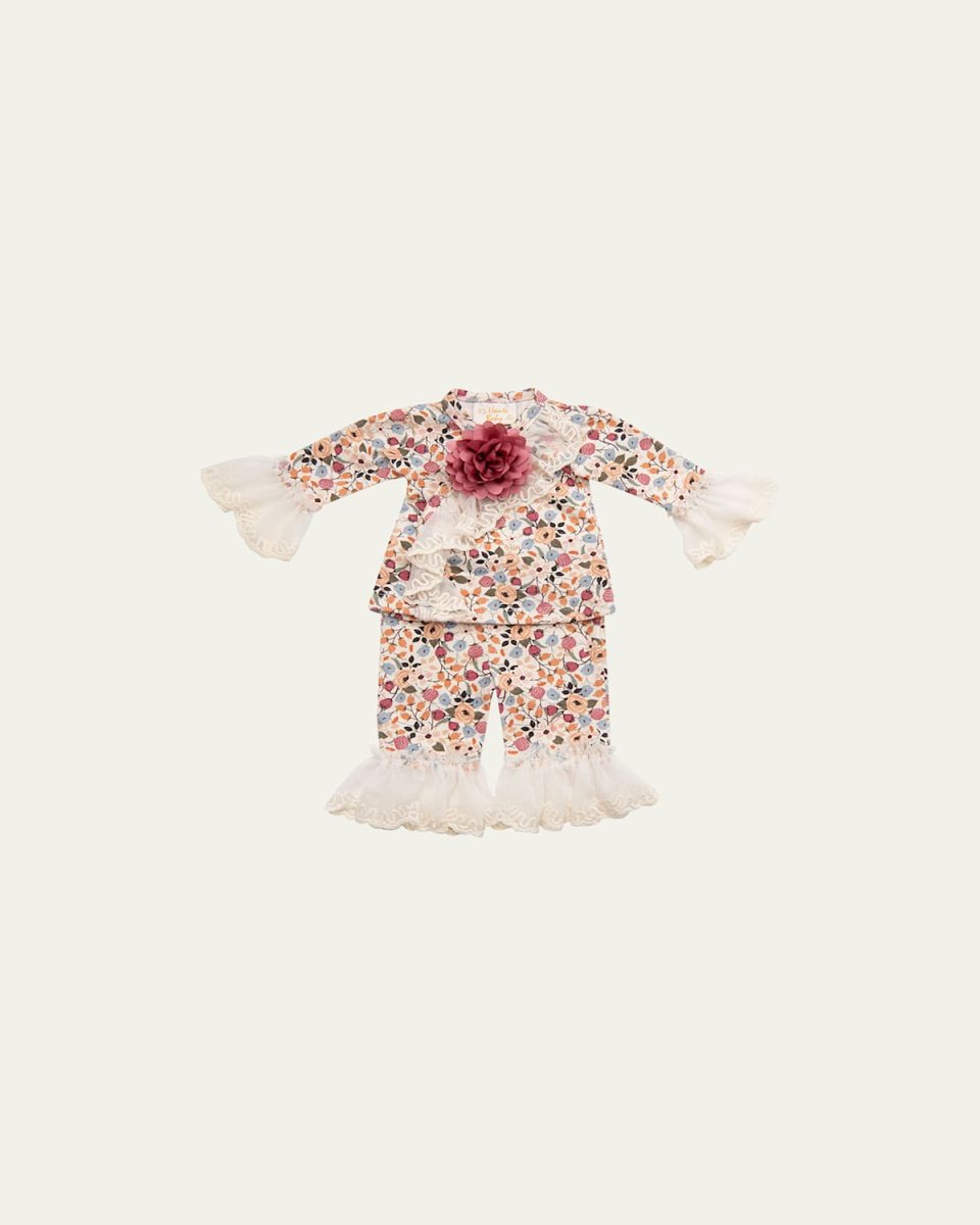 Girl's Harvest Dream Bubble Print Set, Size Newborn-